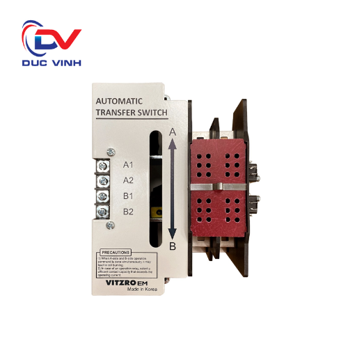 21HS (25010HS) - Bộ chuyển nguồn tự động ATS Vitzro loại HS 2 vị trí (ON-ON) - 2P 100A, Front trước