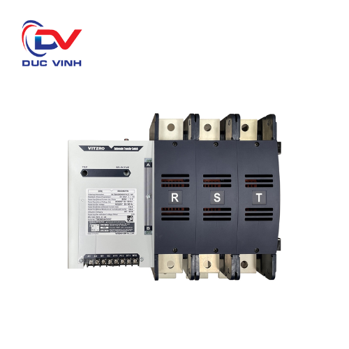 VAT-68WN (B60080WN) - Bộ chuyển nguồn tự động ATS Vitzro loại WN 3 vị trí (ON-OFF-ON) - 3P 800A, Front trước