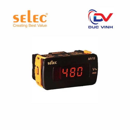 Đồng hồ đo điện áp hiển thị số màn LED SELEC MV15