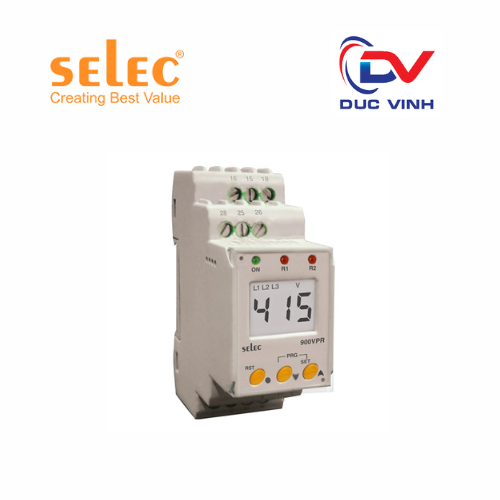 Rơ le bảo vệ điện áp và tần số Selec 900VPR-2-280/520V