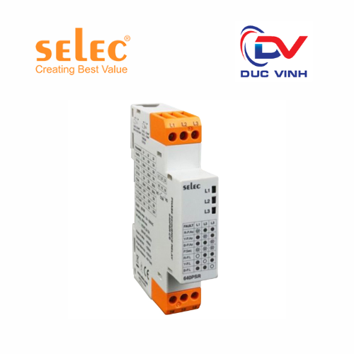 Rơ le bảo vệ ngược pha và mất pha Selec 640PSR