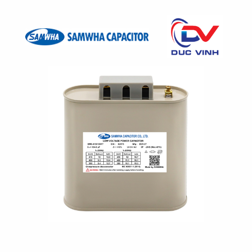 Tụ bù dầu 1P/3P 20kVar 415V - SMS-4150200KT - SAMWHA