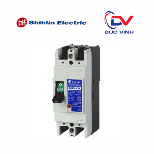 MCCB 2P 15A 2.5kA - BM50-CN - Shihlin