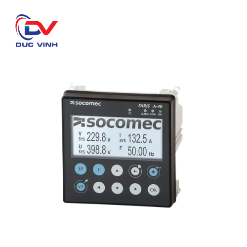 [4825 0500] 4825 0500 - Đồng hồ đa năng DIRIS A40 - RS485 MODBUS -3I 20 Socomec