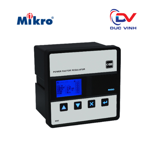 [X80-PFR80P3-240-50] BỘ ĐIỀU KHIỂN BÙ CÔNG SUẤT PHẢN KHÁNG X80-PFR80P3-240-50 ( 8 cấp 3CT)