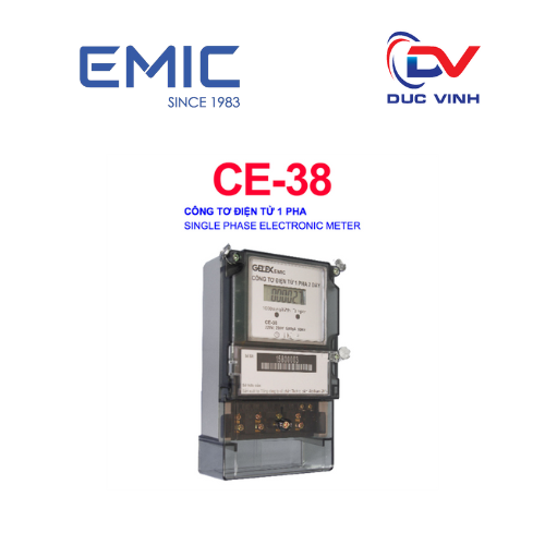 [CE-38] Công tơ điện tử 1 pha CE-38
