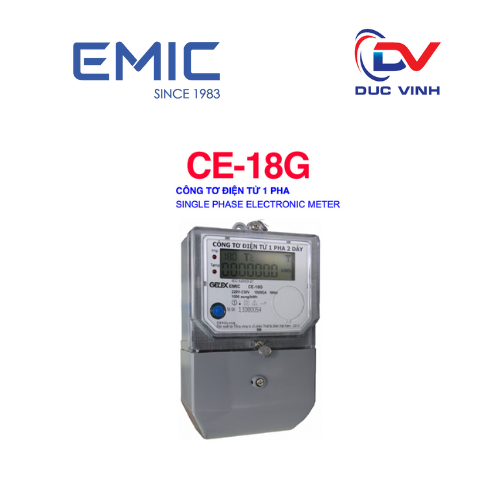 [CE-18G] Công tơ điện tử 1 pha 2 dây CE-18G
