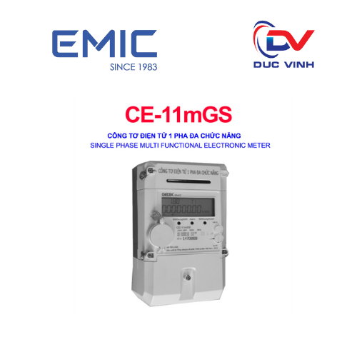 [CE-11mGS] Công tơ điện tử 1 pha đa chức năng CE-11mGS
