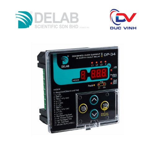 [DP-34] Relay Bảo Vệ Quá Dòng Và Chạm Đất Delab - DP-34