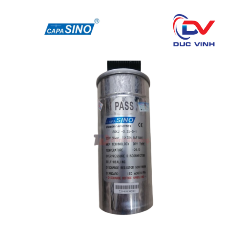 [SGKJ - 0.25-2.5-1] Tụ bù 1P 2,5Kvar 250V 50Hz - SGKJ - 0.25-2.5-1