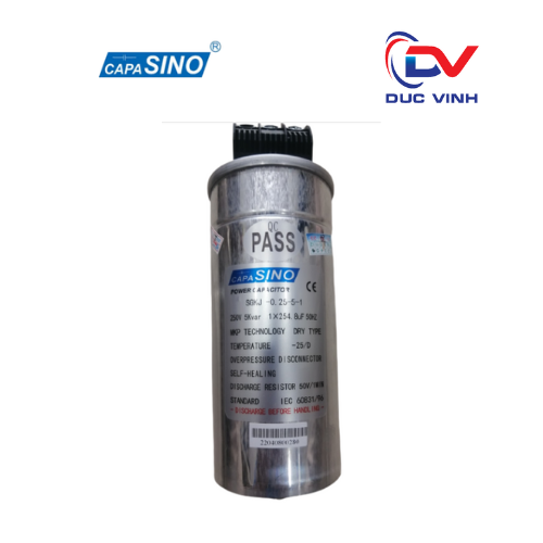 [SGKJ - 0.25-5-1] Tụ bù 1P 5Kvar 250V 50Hz - SGKJ - 0.25-5-1