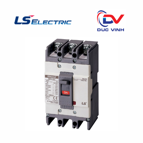 [ABS53 15A] Cầu dao điện: MCCB 3P 15A 22KA