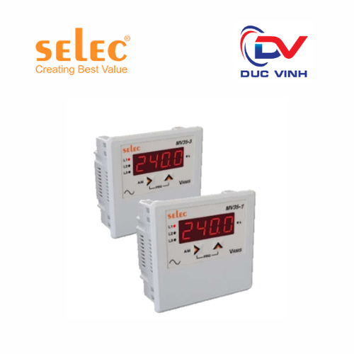 [MV35-3] Đồng hồ tủ điện dạng số hiển thị dạng Led MV35-1 Selec