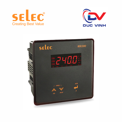 [MX300] Đồng hồ đo điện áp, dòng điện và tần số Selec MX300