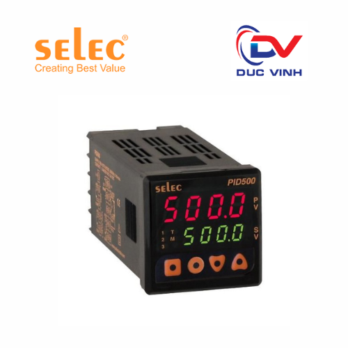 [2-0-00] Bộ điều khiển nhiệt độ Selec PID500-T-2-0-00 48x48mm