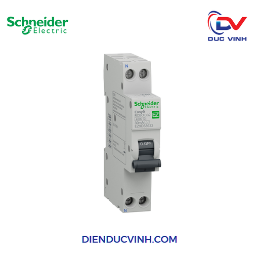 [EZ9D33632] Easy9 RCBO 1PN C 32A 30mA AC SLIM