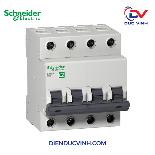 [EZ9F34463] Easy9 MCB 4P 63A C 4500A 400V Miniature Circuit Breaker